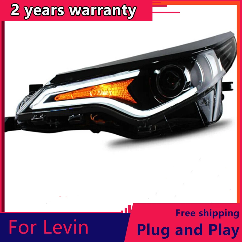 CarFrontLampsforToyotaLevinheadlights20142015BiXenonLens