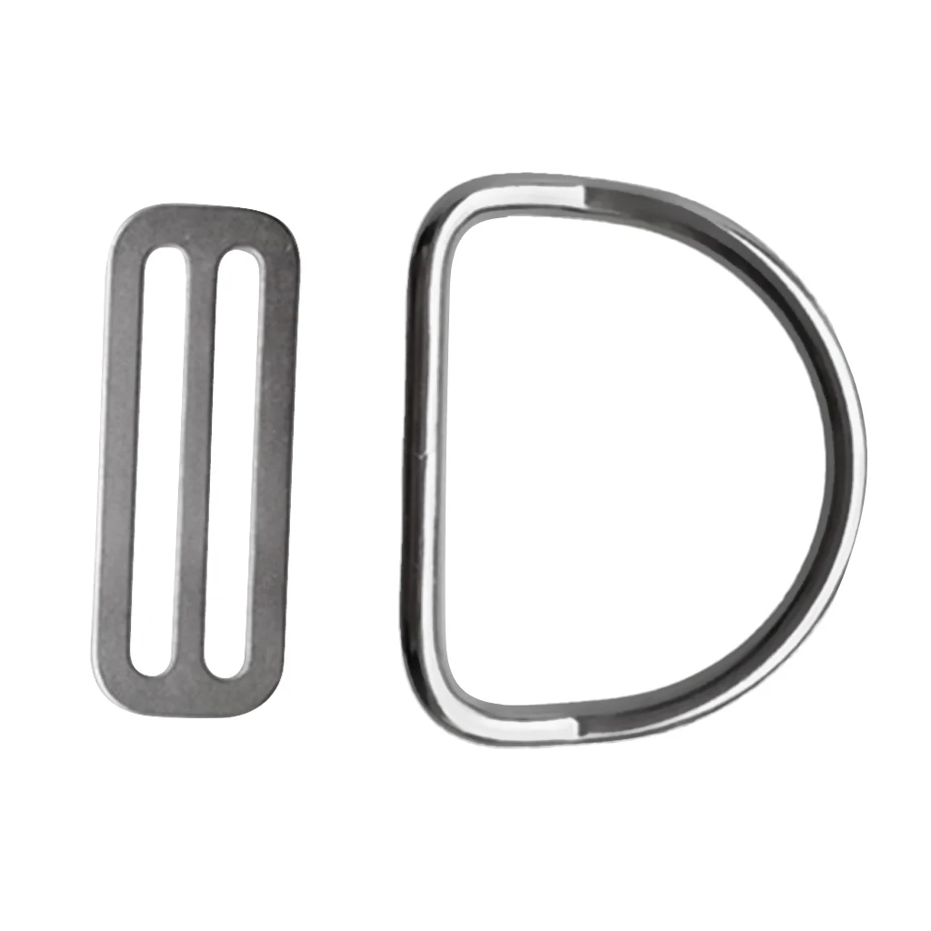 Durable 2' Weight Belt Keeper W/ Bent D Ring For Scuba Diving Snorkeling D Ring Weight Belt Keeper Holder