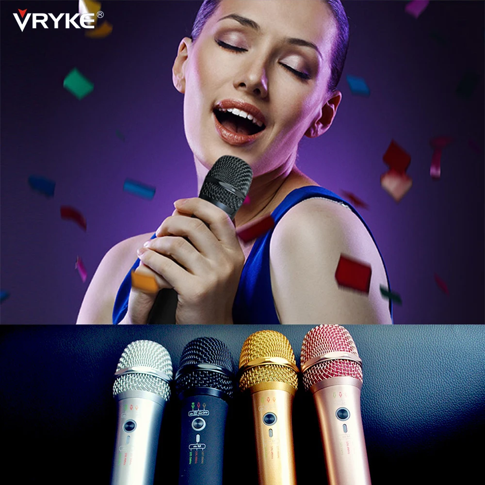 Новинка профессиональный беспроводной Bluetooth-микрофон караоке-динамик KTV