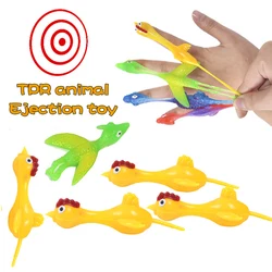 Jouet Animal de dinosaure de fronde de doigt extensible, drôle de jouet de fronde de doigt de dinosaure catapulte, cadeau de 20 pièces 
