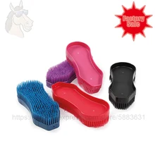 84 2026 peigne à cari magique en forme de têtes avec poils souples 16.6x6.6cm enlever sale des chevaux Surface cheval brosse de toilettage