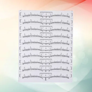 

100pcs Eyebrow Embroidery Curved Ruler Eyebrow Shaper Ruler