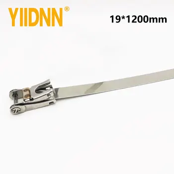 

201 304 316 Without Tool Stainless Steel Ratchet-Lokt Cable Tie for Hose Bundling,19*1200mm ，100PC