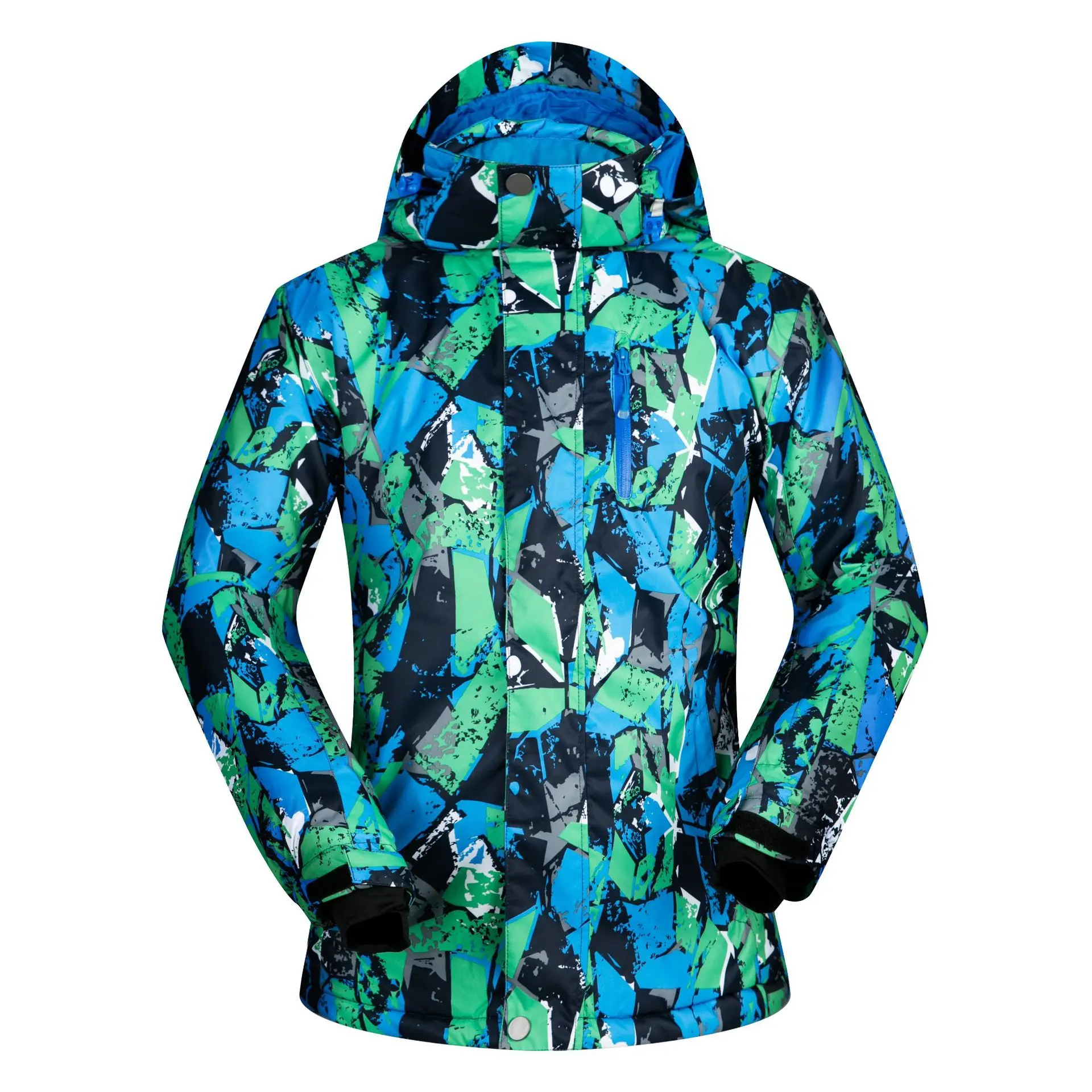 camoufalge blue Новинка, Мужская лыжная куртка, зимняя, теплая, ветрозащитная, водонепроницаемая, лыжная одежда, цветная, для спорта на открытом воздухе, сноубординга, лыжные пальто размера плюс - Цвет: camoufalge blue