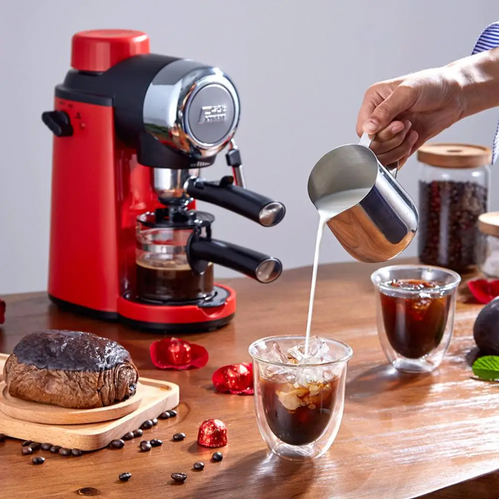 

Adoolla 220V Mini Semi-automatic Manual Coffee Machine Milk Frother Kitchen Appliances