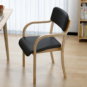 

Dining Chairs Solid Wood Kресло Modern Simplicity Casual Comfortable Cotton Economical Disassembly Computer Backrest Muebles