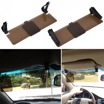 

Clip on Car HD Clear Vision Anti Dazzle Glare Blocker Shade Sun Visor Extension Multi-function Fits Most Cars/ Vans/ SUV
