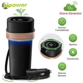 

XP Car Ozonizer Ozone Generator Deodorant Air Purifier Odor Remover Odorant for Auto Cleaning 12V Ozonator