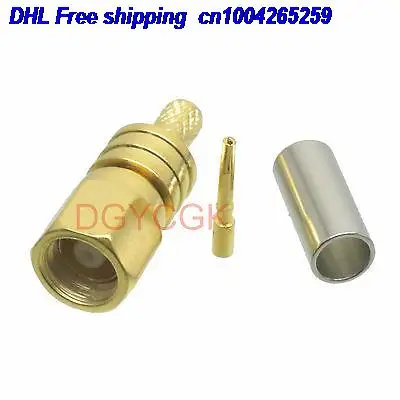 

DHL 200pcs SMC female jack crimp RG174 RG316 LMR100 straight female connector 22-ct