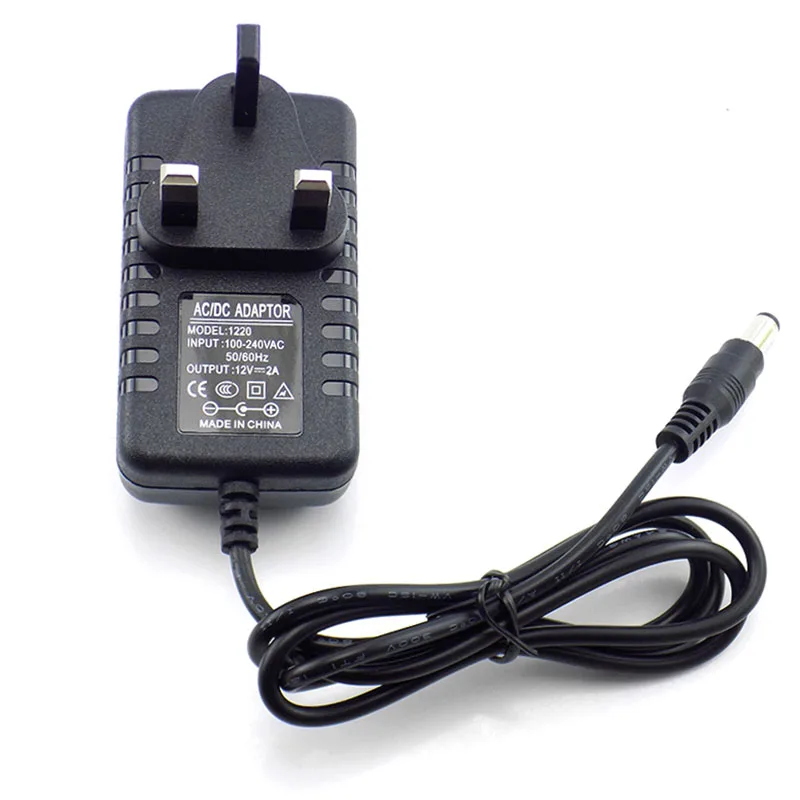 5.5mmX2.5 мм DC Штепсель AC к DC адаптер питания 12 В 2A 100-240 в зарядное устройство адаптер для CCTV светодиодные полосы лампы США ЕС AU Великобритания штекер N11