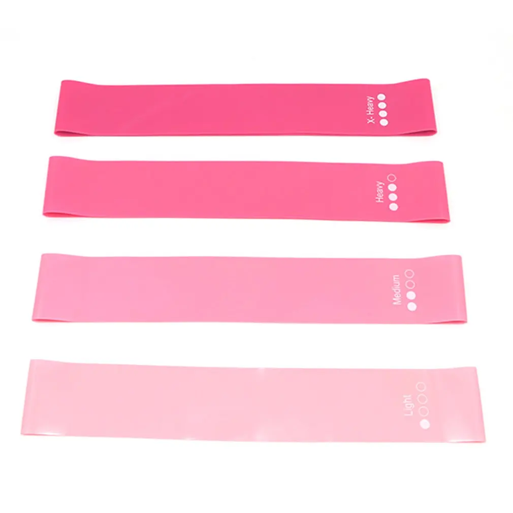 

4pcs Fitness Elastic Rubber Loop Pull Rope Sports Stretch belt yoga rop Tension Leg Harness Yoga rope Pilates Fitness Belt