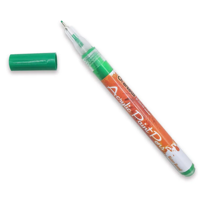 0.5mm Fine Line Needle Tip Acrylic Pen Paint Art Marker Pen For Card  Ceramic Stone Glass Fabric Cloth Drawing Graffiti Supplies - AliExpress