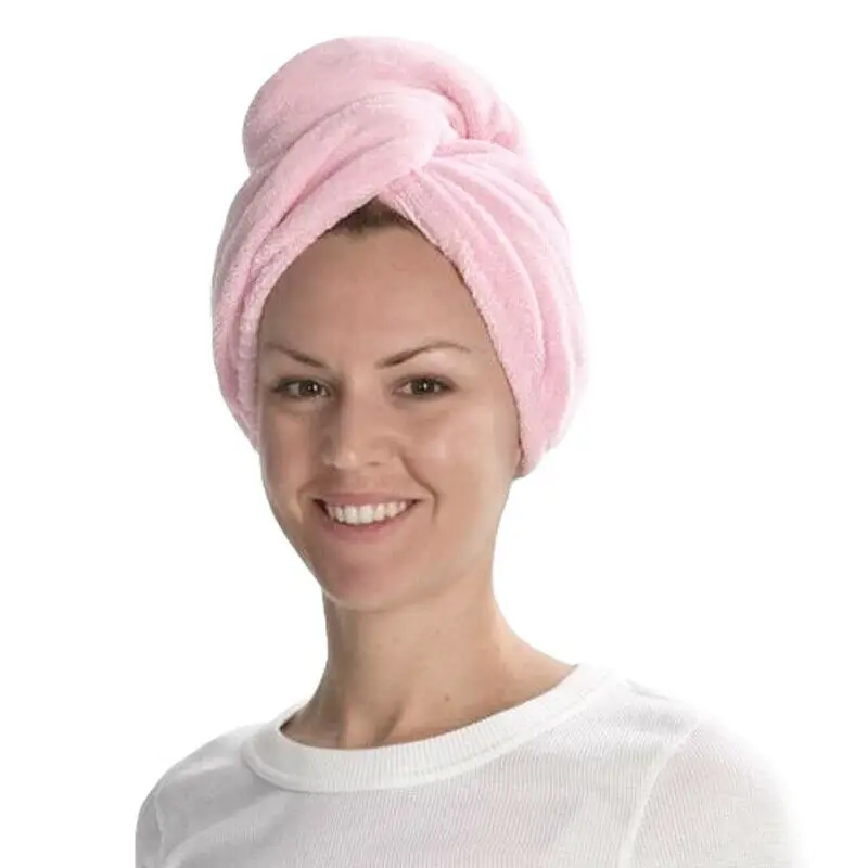 

Microfiber Bath Towel Hair Dry Quick Drying Lady Bath towel soft shower cap hat for lady man Turban Head Wrap Bathing Tools