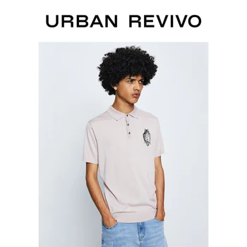 

UR New Spring Men Polo Top Solid Colour Collared Shirt MF07S9BN2004