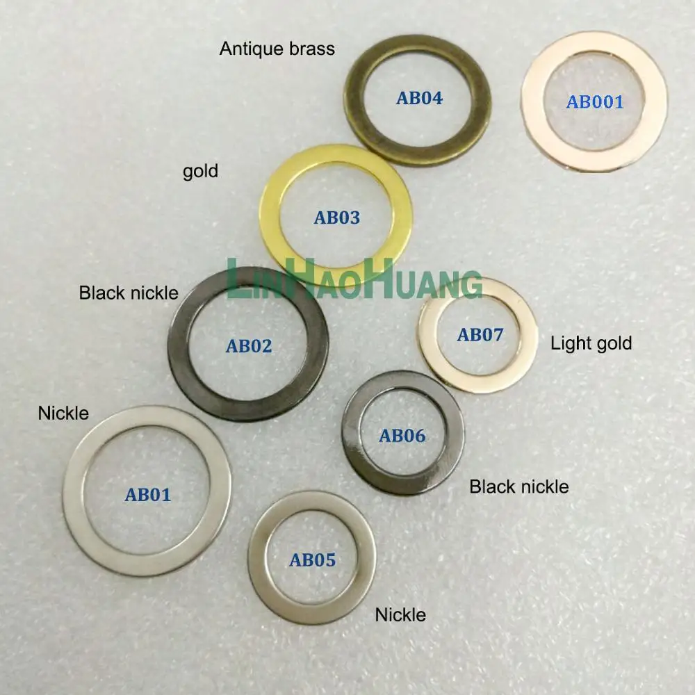 30pcs/lot Nickel&black Nickel&gold&bronze Swimwear Oring Bikini Alloy Ring Swimsuit Diy