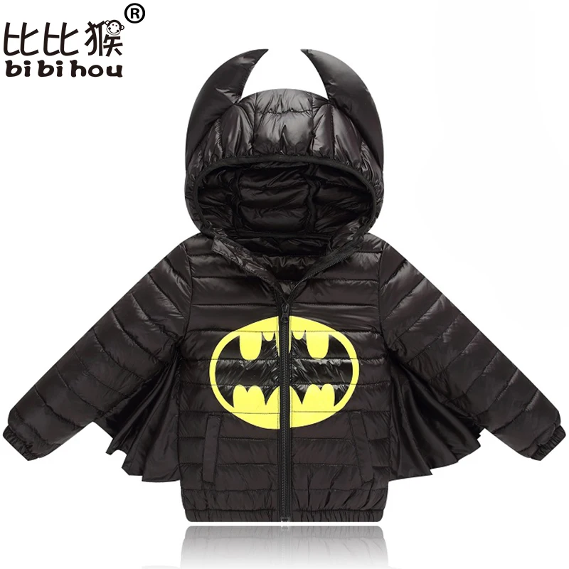 

Bibihou Kids Girls Jacket Winter Coat Warm Down Cotton jacket batman for Boys Outerwear Coat Christmas Baby clothes Halloween