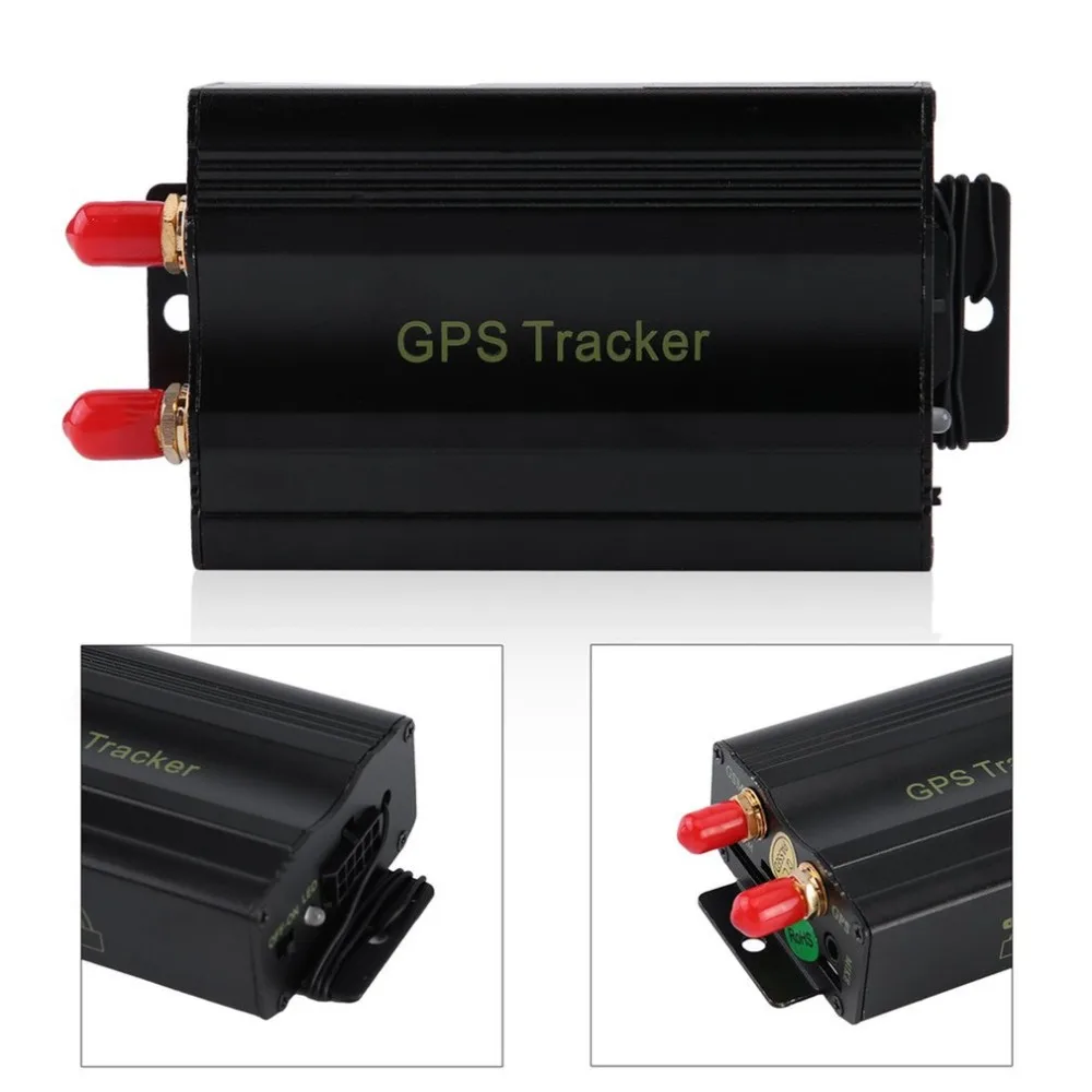 Портативные автомобили gps система слежения прочный gps, sms, gprs транспортных средств трекер локатор с пультом дистанционного управления черный