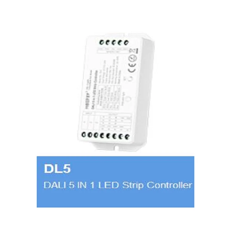 DALI Bus блок питания 5 в 1 светодиодные ленты контроллер DL5 DP1 DP2 DP3 DALI RGB+ CCT Яркость Цветовая температура Затемняющая панель
