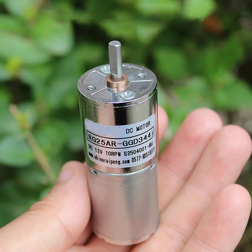 DC3.7V-12V 370 двигатель постоянного тока 10 об./мин. 80mA высокий крутящий момент медленно