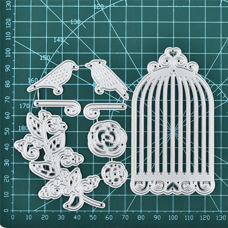 

GJCraft Cage Flower Bird Dies Metal Cutting Dies for Card Making Scrapbooking Dies Embossing Cuts Craft New 2019 for Dies