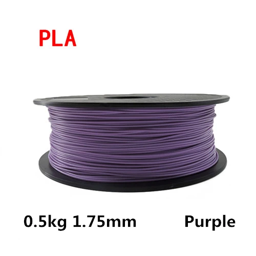 0.5kg Purple Только для России! YouSu PLA Высокое качество 1,75 мм 5 м/0,5 кг/1 кг PLA 3d ручка нить для 3d принтера нити для 3d принтера материалы для принтера - Цвет: 0.5kg Purple