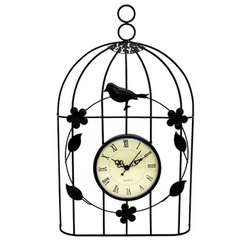 

Large Metal Wall Clock Modern 33CM Birdcage Iron Wall Clock DIY Wall Clock
