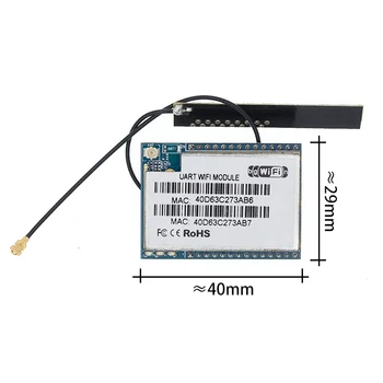 

1PCS HLK-RM04 aerial serial wifi dual ethernet port serial port UART to WIFI module complimentary antenna
