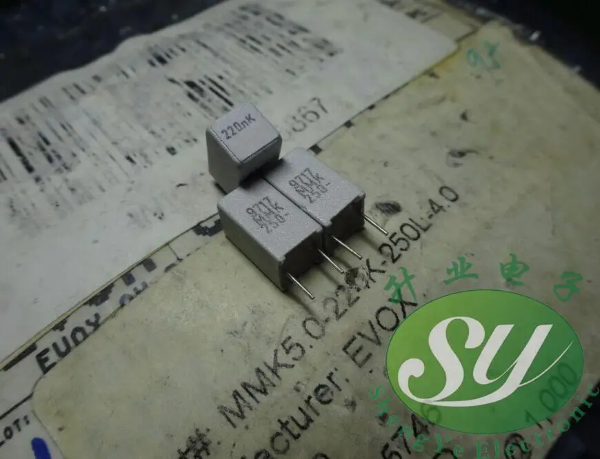 50 шт. EVOX MMK5 0,22 мкФ/250 В 220NF u22 пленочный конденсатор 224 5 мм