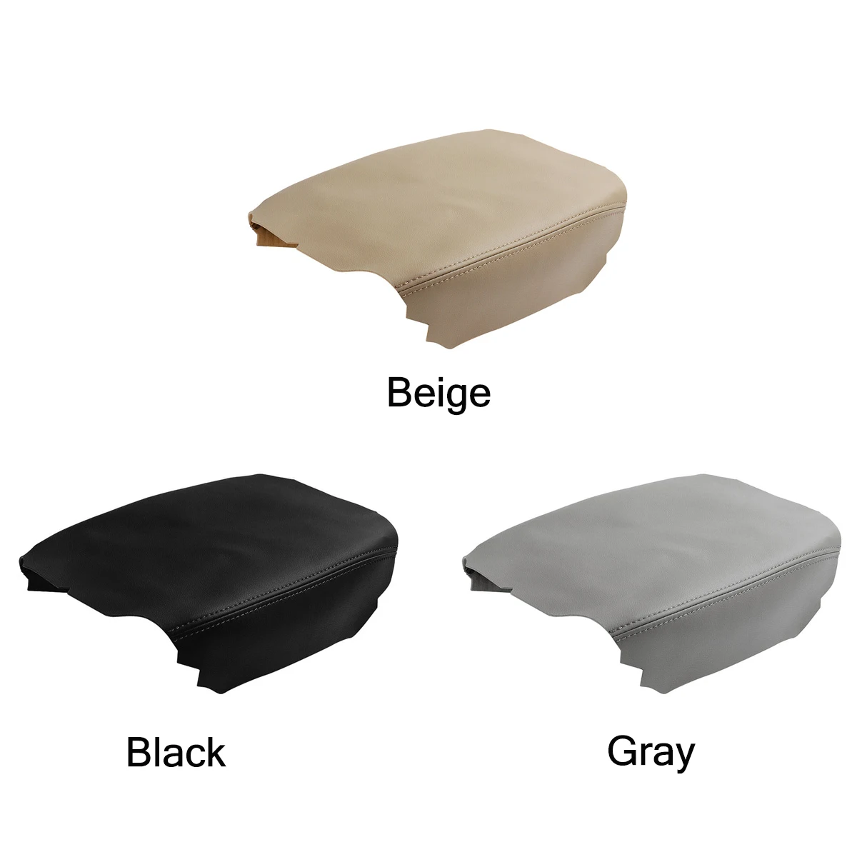 Black/Gray/Beige PU Leather Armrest Center Console Synthetic Cover Car Armrest Pad for Honda Ridgeline 2006