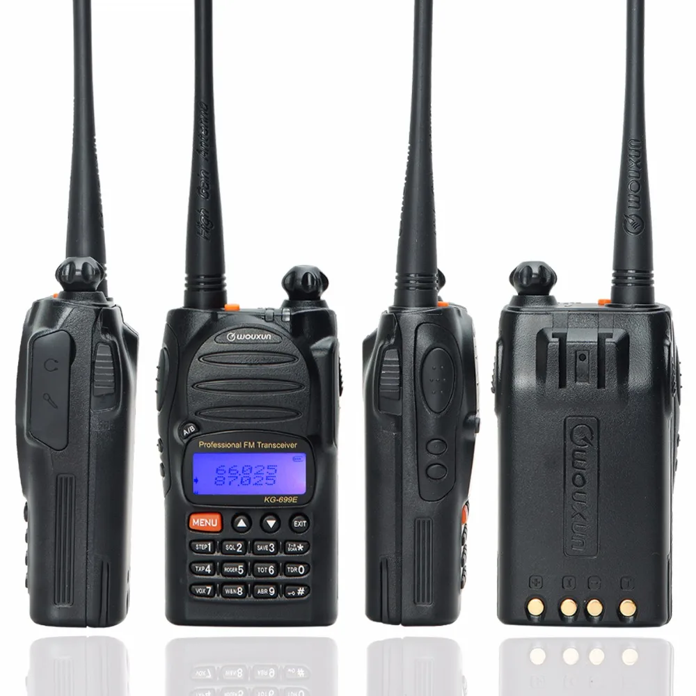 Wouxun KG-699E 66-88 МГц IP55 Водонепроницаемый DTMF 5 Вт 1700 мАч батарея любительский Ham портативный трансивер двухстороннее Радио рация