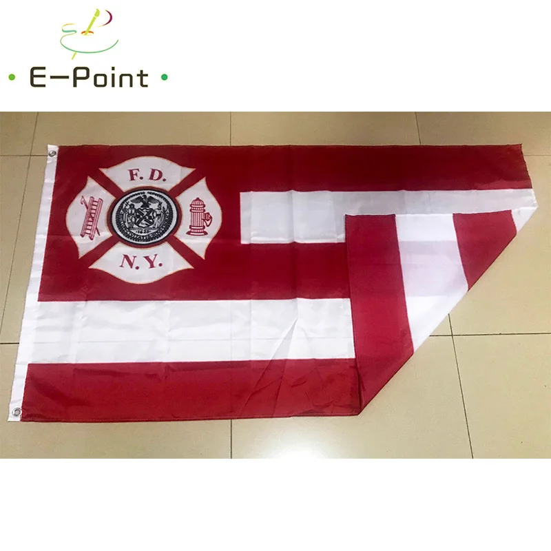 New York City Fire Department FDNY Flag 3ft*5ft(90*150cm) Size Christmas Decorations for Home Flag Banner Gifts