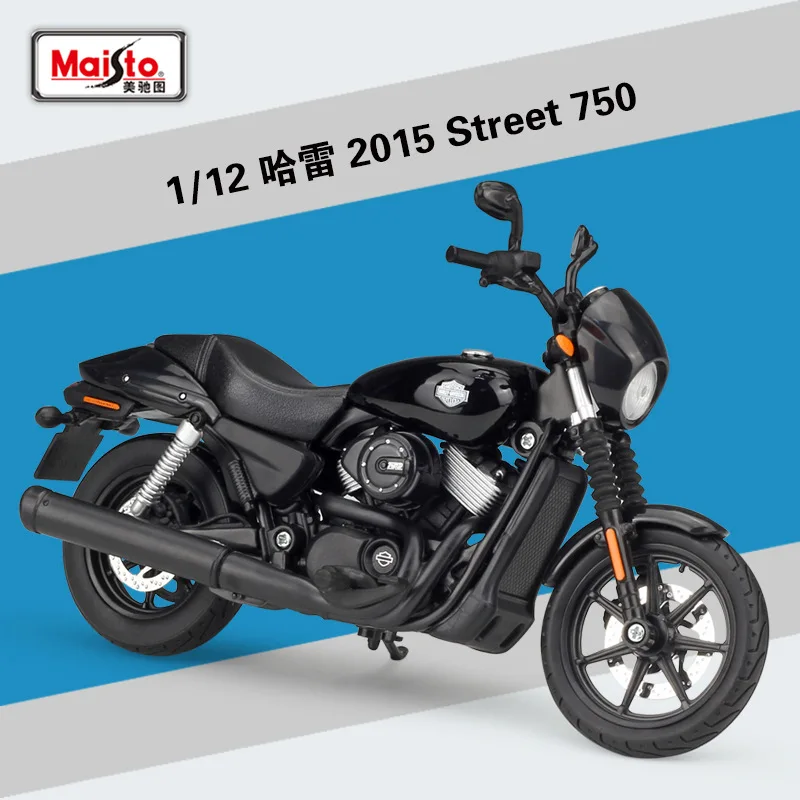 1:12 мотоцикл Harley Davidson вся модель Maisto литая модель автомобиля DYNA STREET BOB Металлический Игрушечный Автомобиль ROAD королевские игрушки для детей - Цвет: Street 750