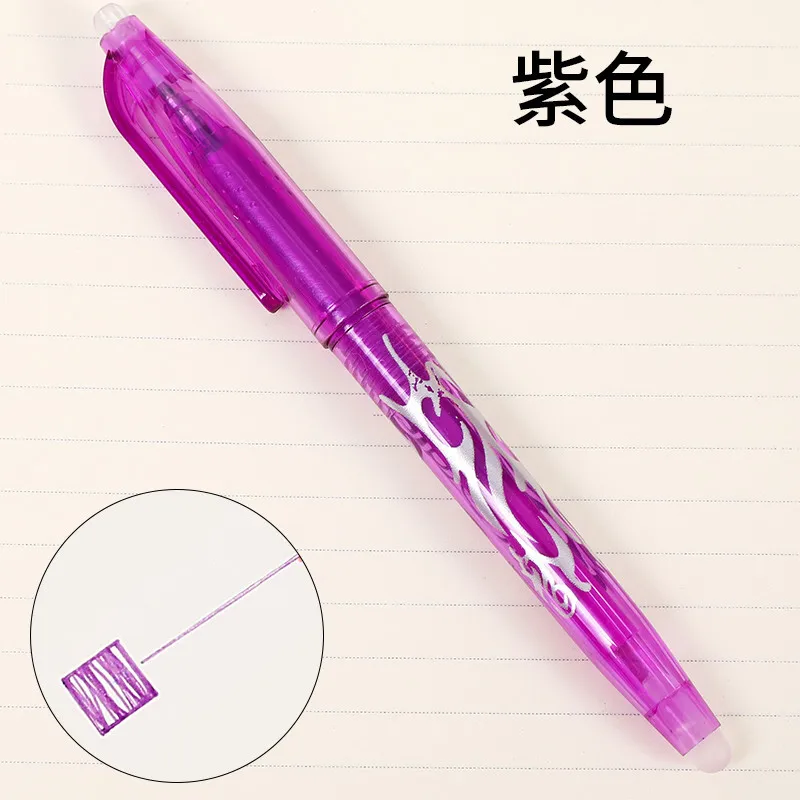 338 1 шт. чернильно-синяя стираемая шариковая ручка включает в себя цветные шариковые ручки, автоматический карандаш, ластик, маркировочная ручка для офиса, школы - Цвет: 338