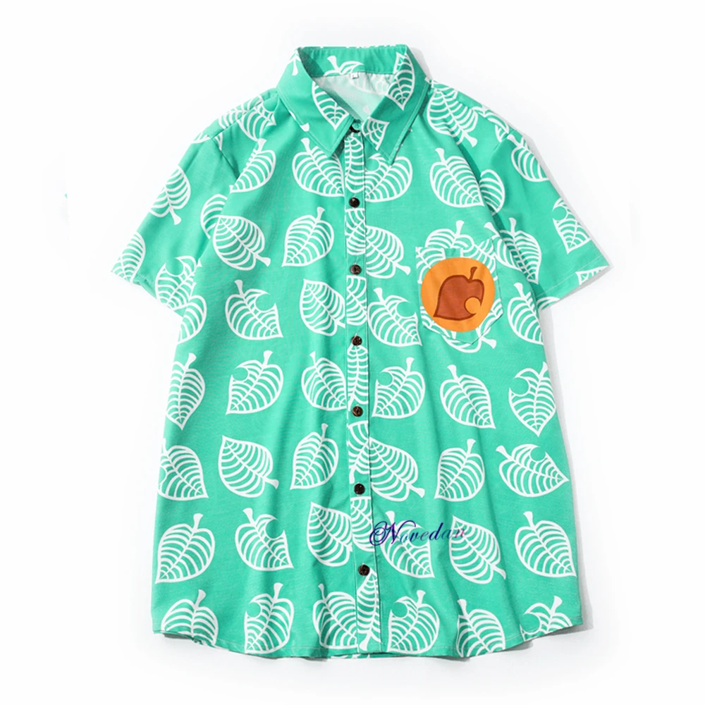 Animal Crossing New Horizons Leaf Tom Nook Cosplay Shirt Men Women Anime Gaming T-shirt Short Sleeve Costume T Shirt Adult Kids Animal Crossing New Horizons Leaf Tom Nook Cosplay Shirt Men Women Anime Gaming T-shirt Short Sleeve Costume T Shirt Adult Kids