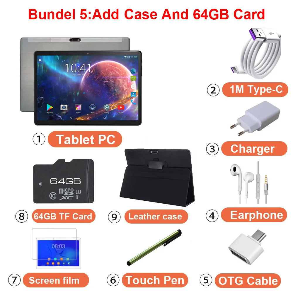 K40 Newest 4G Phone Tablet 10.1 Inch Android Cheap Tablet GPS 6000mAH MT6797 10 Core 1280x800 IPS Gaming 13MP Camera Tablet 10 most popular android tablets Tablets