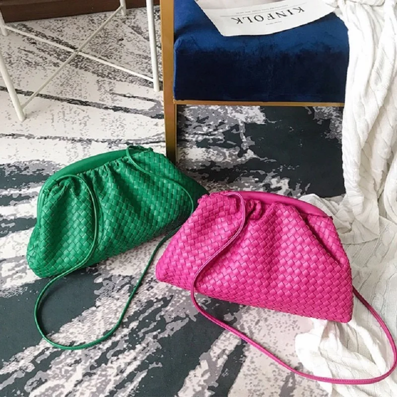 

Luxury Handbags Women Bags Designer Woven Dumpling Bag The Pouch Voluminous Rounded Shape Crossbody Bags For Women Large Size