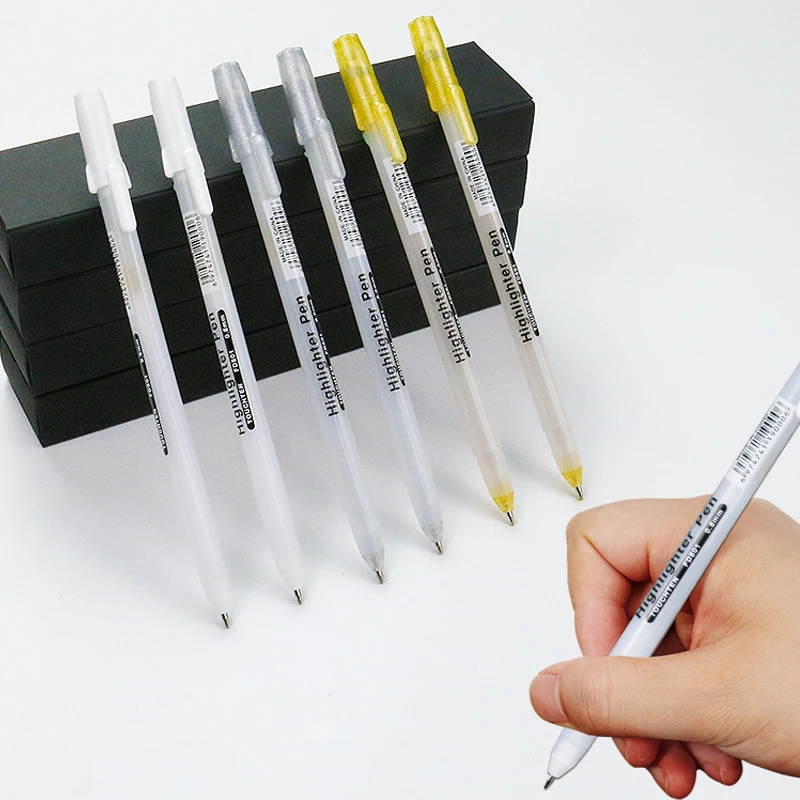 0.7mm Paint Marker Permanent Marker Graffiti Metalic Marker Pens Gold Silver White Pen Writting Drawing Art Supplies 2