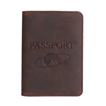 

RFID Blocking Genuine Leather Travel Passport ID Card Cover Holder Case Protector Organizer 14 x 10.5 x 1cm