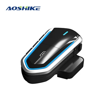 

AOSHIKE Hot Wireless Long Standby Helmet Headset Free Easy Operation Bluetooth Motorcycle Energy Saving Music For Safe Mask