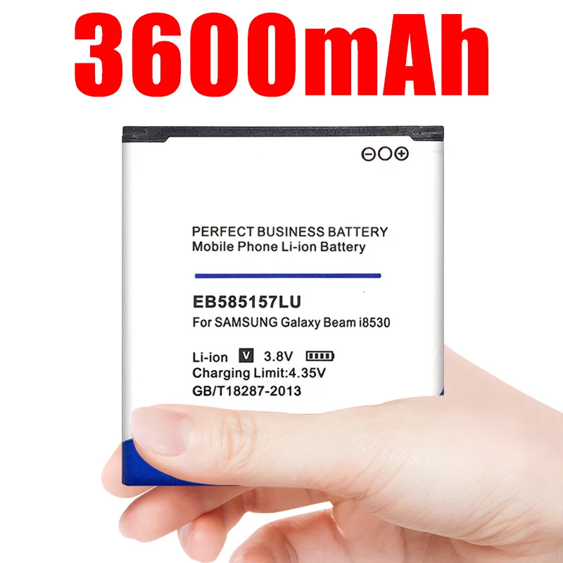 3600mAh EB585157LU литий ионная батарея сотового телефона для Samsung i8552 i8558 i8550 i869 i8530 GT I8552