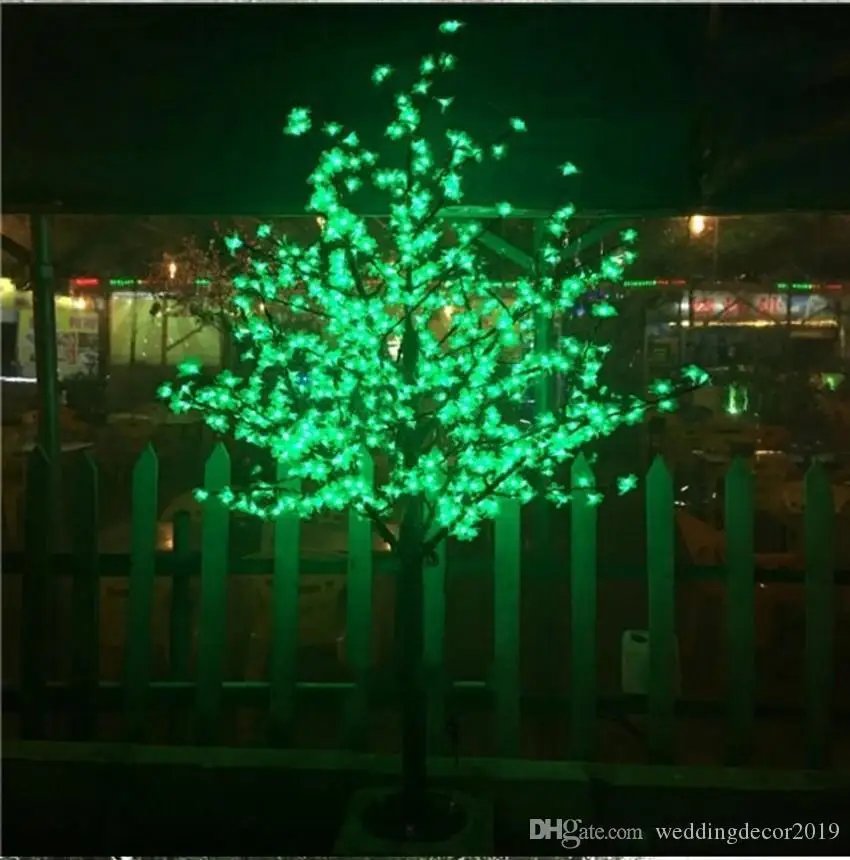 Блестящий LEDCherry Blossom Рождественская елка освещение водонепроницаемый садовый пейзаж украшение лампа для свадебной вечеринки рождественские принадлежности