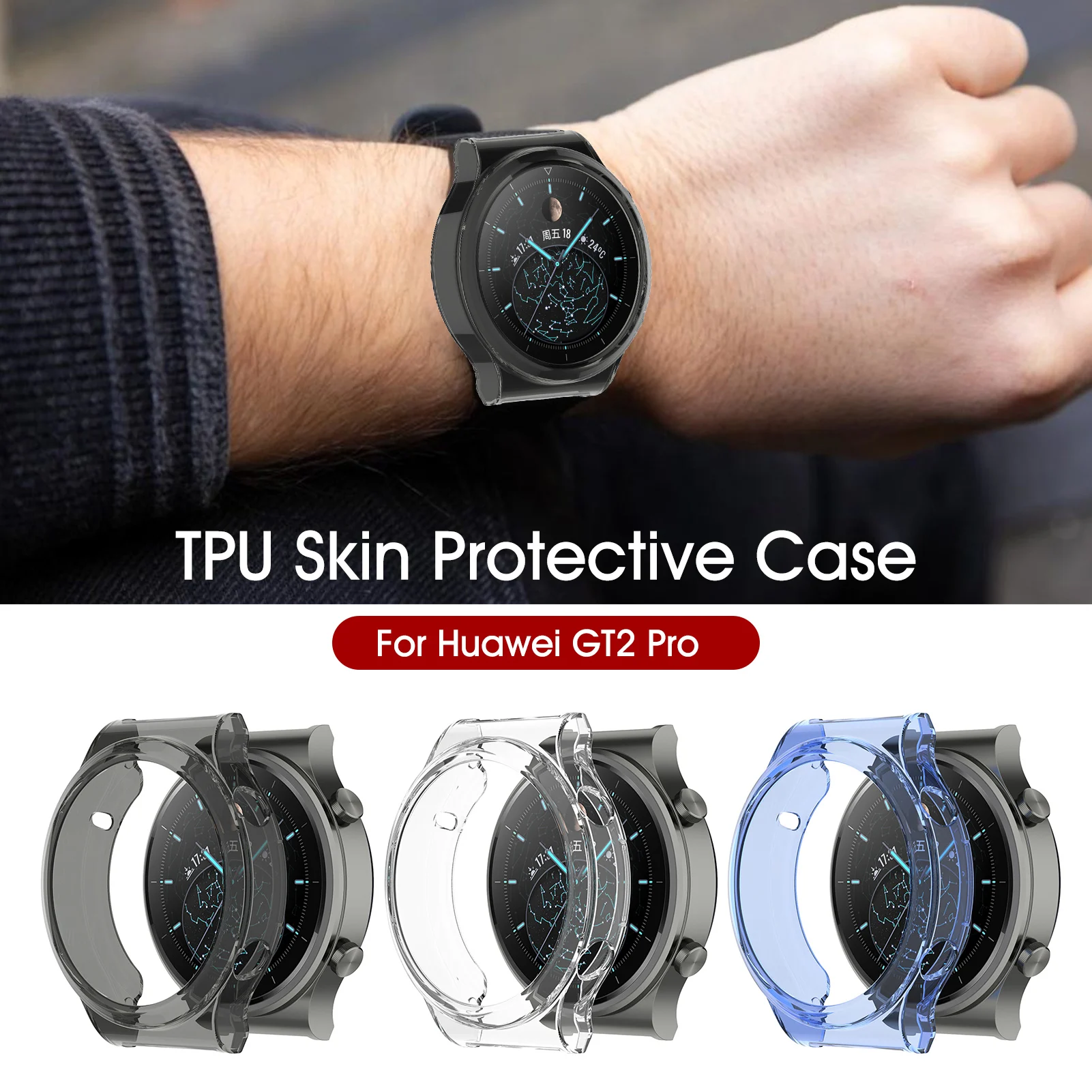 

New Protector Case Watch Cover For Huawei GT2 Pro Smart Watch Protective Cover Anti-scratch Cases Protector Shell Bumper