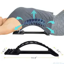 Support Stretching Device Posture Corrector Adjustable Back Stretcher Lumbar For Upper And Lower Back Pain Relief