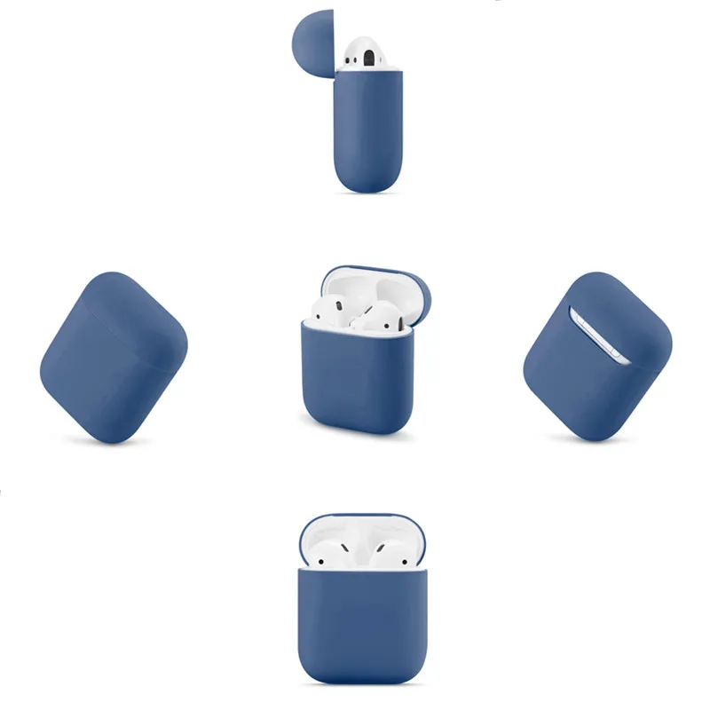 Soft Silicone Cases For Apple Airpods 1/2 Protective Bluetooth Wireless Earphone Cover For Apple Air Pods Charging Box Bags