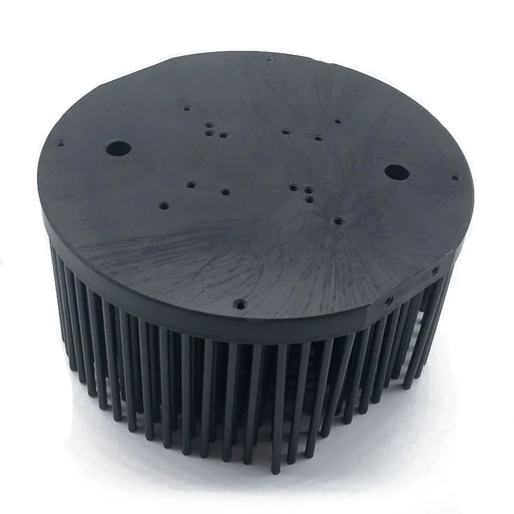 Круглый D133mm предварительно Просверленный led pin fin Радиатор подходит для Cob cxb3590 Bridgelux V29 50-60 Вт теплоотвод diy Крытый