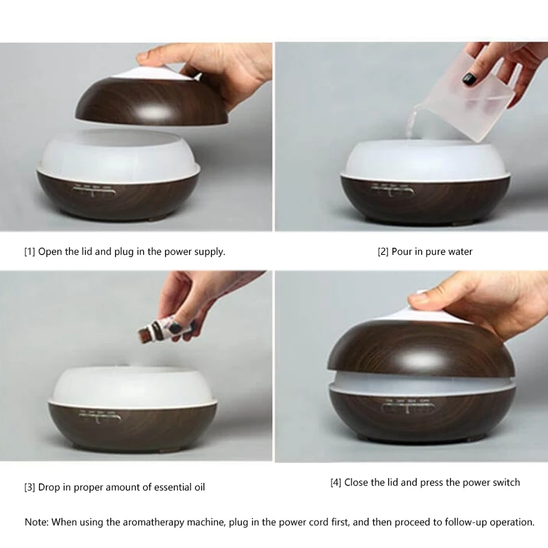  Smart Wifi Wireless 400Ml Aroma Essential Oil Diffuser Air Humidifier Compatible with Alexa and Goo