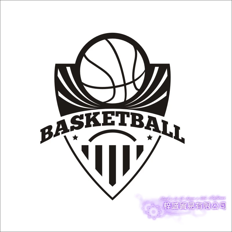 DCTAL Basketball Championship Sticker Sports Car Decal Posters Vinyl Wall Decals Pegatina Decor Mural Basketball Sticker