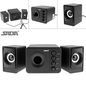 

SADA D-205 Bluetooth 3W USB2.0 Subwoofer Combination Speakers 3.5mm Audio Plug and USB Power for Desktop PC Computer Smartphone