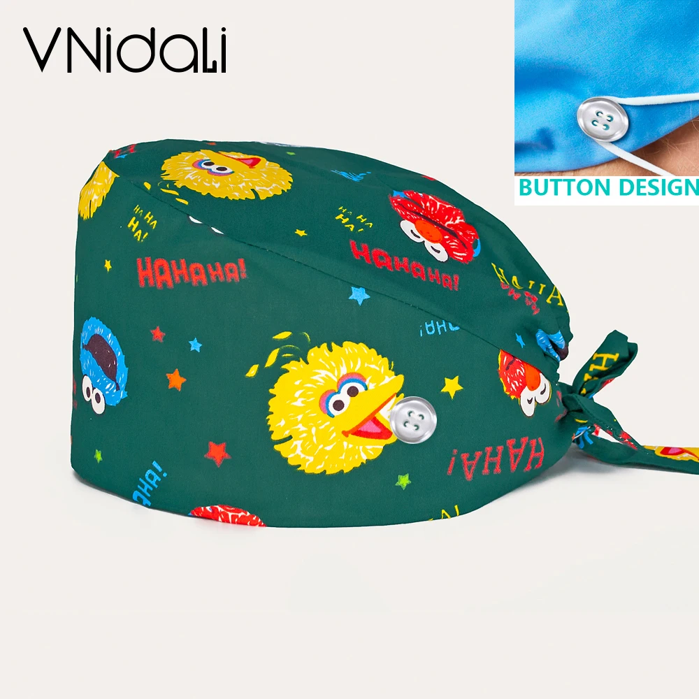 Nurse Hat Bety Salon Pet Hospital Surgical Cap D... - Grandado - View #3