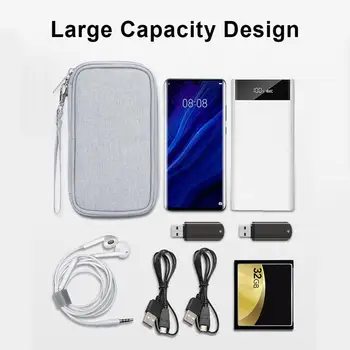 

Multi-function Creative Digital Storage Bag For Mobile Power Headset Data Cable Storing Convenient Portable Accessories Bag